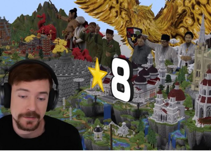 Tim Indonesia Juara Minecraft Mr Beast Gaming, Bangun Burung Garuda sampai Komodo, Kalahkan Wakil 8 Negara