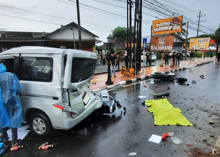 Truk Rem Blong Hantam Empat Kendaraan di Turunan Jalan Pattimura, Kota Batu, 1 Ojol Tewas 4 Korban Luka-Luka