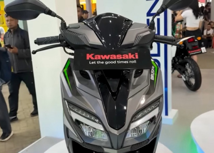 Kawasaki Brusky 125 Jadi Sorotan, Desainnya Disebut Mirip Honda Vario tapi Harganya Rp26,5 Juta