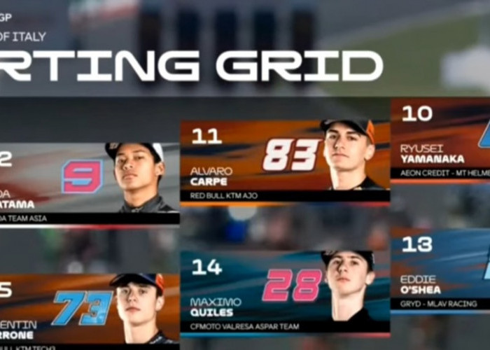 Hasil Moto3 Italia 2026: Brian Uriarte Menang Dramatis di Mugello, Veda Ega Pratama Finis 8 Besar