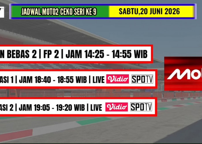 Jadwal Moto2 Ceko 2026: FP2 hingga Race Minggu, Penentu Grid Start di Brno
