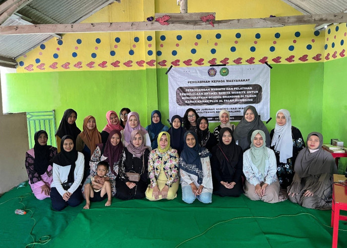 Dosen Polinema Bantu TK Rancang Website dan Pelatihan Konten untuk Kuatkan School Branding