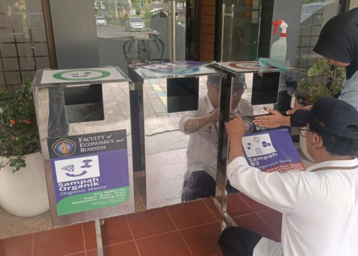 FEB UB Sediakan Tempat Sampah Organik, Anorganik, dan B3 untuk Dukung Pengelolaan Lingkungan Berkelanjutan