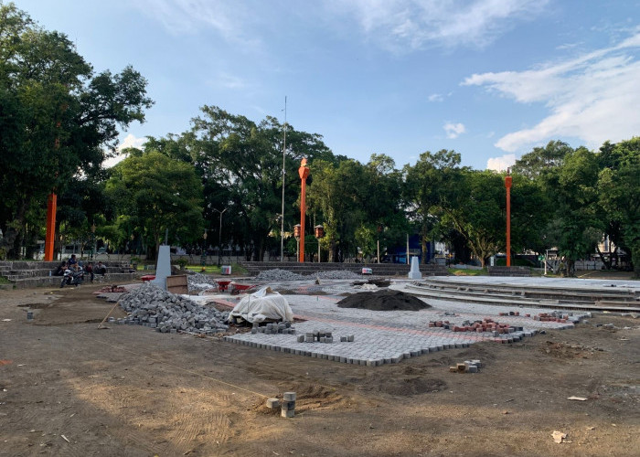 Revitalisasi Alun-Alun Merdeka Malang Capai 38 Persen, Ditarget Rampung Januari 2026