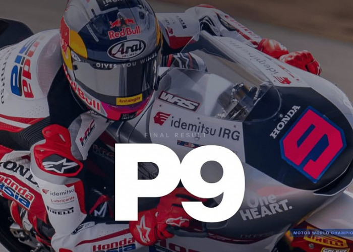 Veda Ega Pratama Bangkit dari P16, Finis P9 Setelah Lewati Persaingan Sengit Moto3