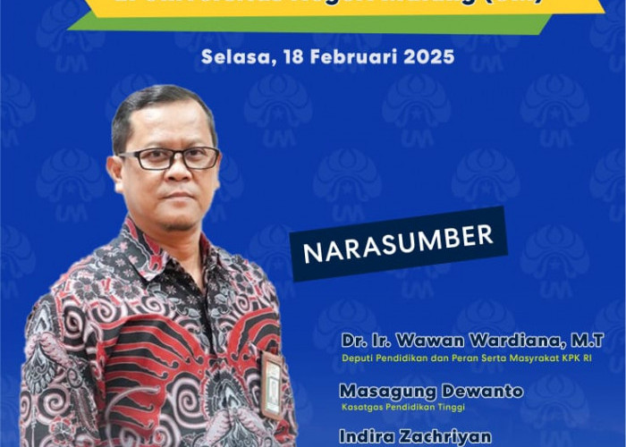 UM Gandeng KPK Bangun Ekosistem Anti Korupsi dan Pengendalian Gratifikasi di Kampus