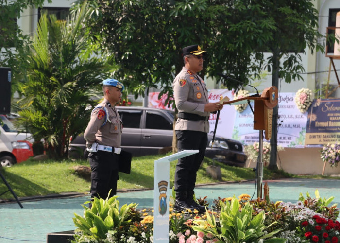 Polres Batu Gelar Setijab  Wakapolres, Kabag Ops, dan Pengukuhan Kasatres PPA-PPO