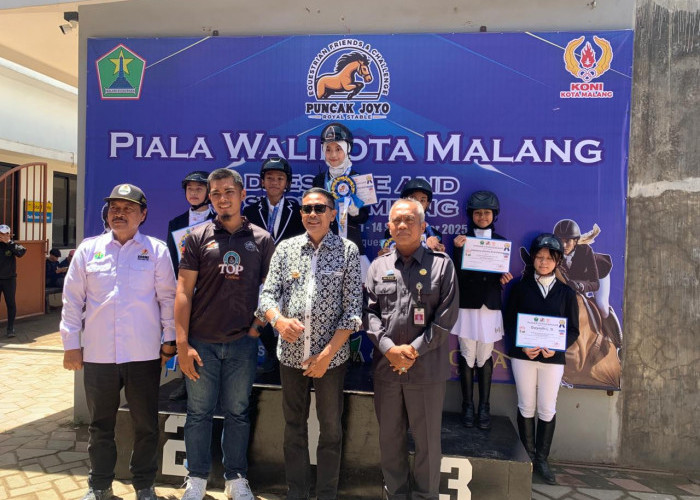 Digelar Kejuaraan Ketangkasan Berkuda Piala Wali Kota Malang 2025 di Merjosari