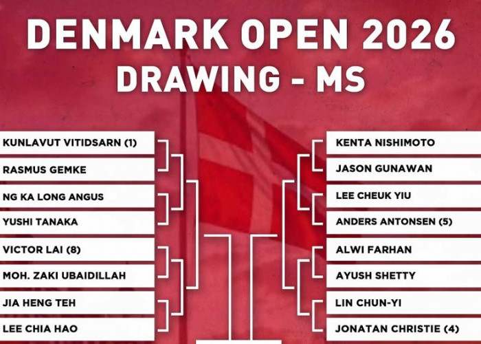 Jadwal Tunggal Putra Denmark Open 2026: Jonatan, Alwi dan Ubed Siap Hadapi Lawan Berat