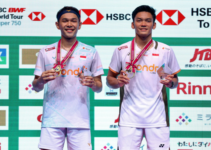 Fajar Alfian Persembahkan Gelar Japan Open 2026 untuk Sang Istri, Trofi Pertama setelah Menikah