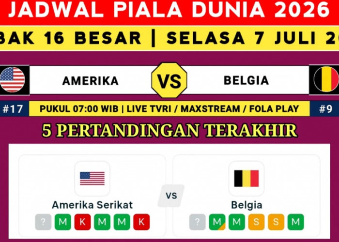 Amerika Serikat vs Belgia: Adu Statistik Penentu Tiket Perempat Final, Siapa Lebih Berpeluang Menang?