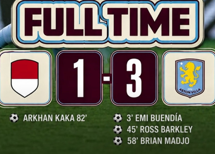 Indonesia All Stars vs Aston Villa: Arkan Kaka Cetak Gol, Tim Premier League Menang 3-1 di GBK