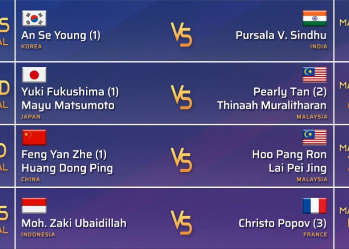 Jadwal Final French Open 2026: Ubed Hadapi Tembok Tuan Rumah, Ini Urutan Lima Pertandingan