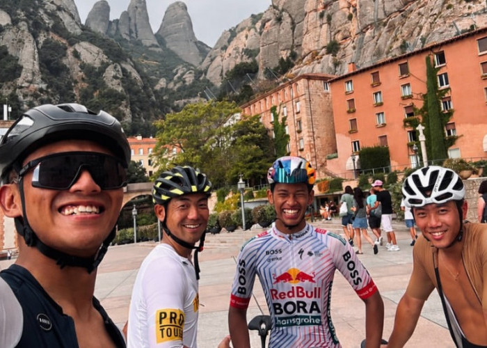 Veda Ega Pratama Genjot Fisik Jelang MotoGP Aragon 2026, Bersepeda ke Montserrat