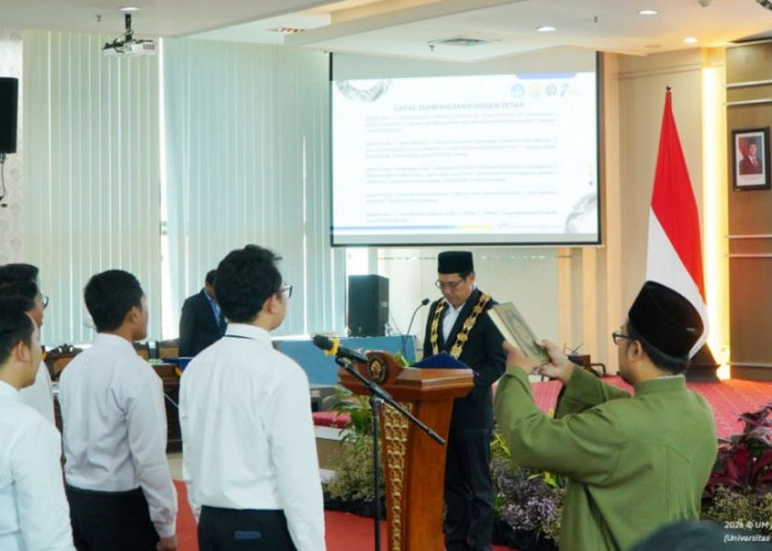 UM Ambil Sumpah 27 Dosen Tetap, Targetkan Percepatan Doktor dan Lonjakan Publikasi Karya Ilmiah 2026