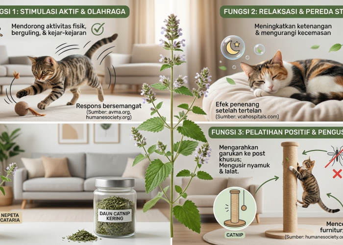 Apa Itu Catnip? Ini 4 Manfaatnya untuk Kucing yang Jarang Diketahui Pemilik Anabul