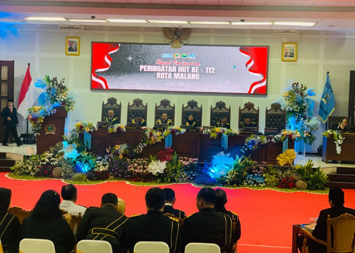 Paripurna HUT ke-112, DPRD–Pemkot Malang Sepakat Perkuat Sinergi Hadapi Kemacetan hingga Kesejahteraan