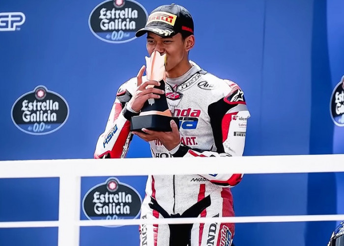 Veda Ega Pratama Cetak Sejarah Podium Moto3 Brazil, Bonus Mobil dan Rp25 Juta Langsung Mengalir
