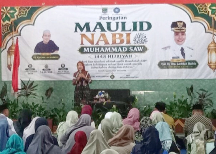 Maulid Nabi di Wandanpuro, Lathifah: PKK Punya Peran Penting Sampaikan Program Pemerintah