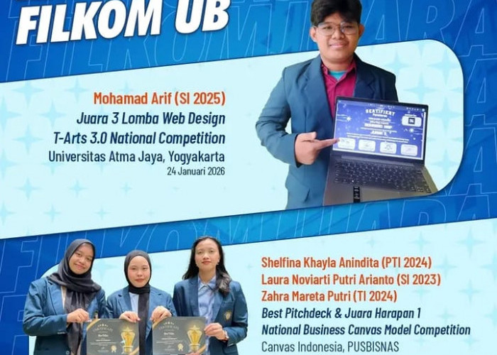 Mahasiswa FILKOM UB Raih Penghargaan di Dua Ajang Nasional