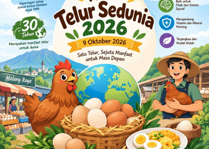 Hari Telur Sedunia 2026, Produksi Telur Kabupaten Malang Tembus 52 Ribu Ton