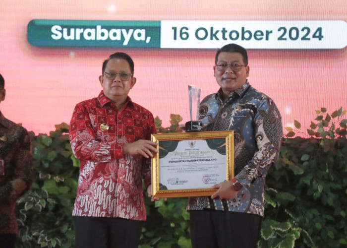 Berkat Tahes Komes, Pemkab Malang Raih Award Ketahanan Pangan