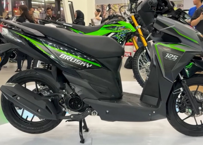 Kawasaki Brusky 125 Resmi Meluncur, Skutik Bergaya Sporty dengan Harga Rp26,5 Juta