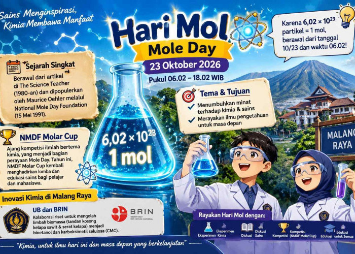 Hari Mol 23 Oktober 2026, Ini Sejarah dan Inovasi Kimia di Malang Raya