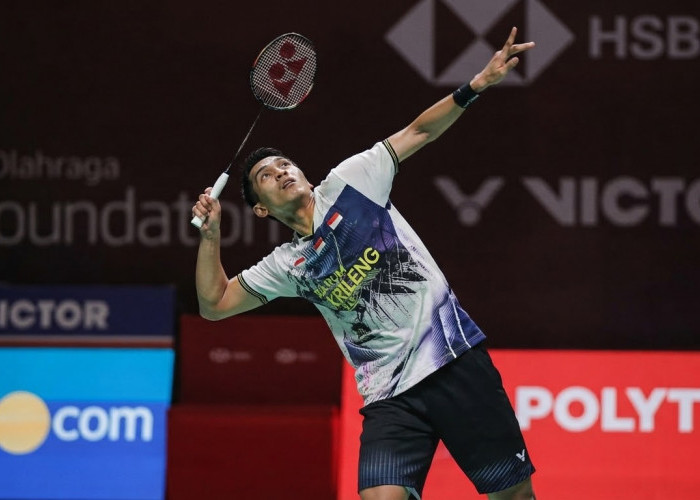 5 Korban Smash Jonathan Christie, Ada yang Sampai Ngepel Lapangan!