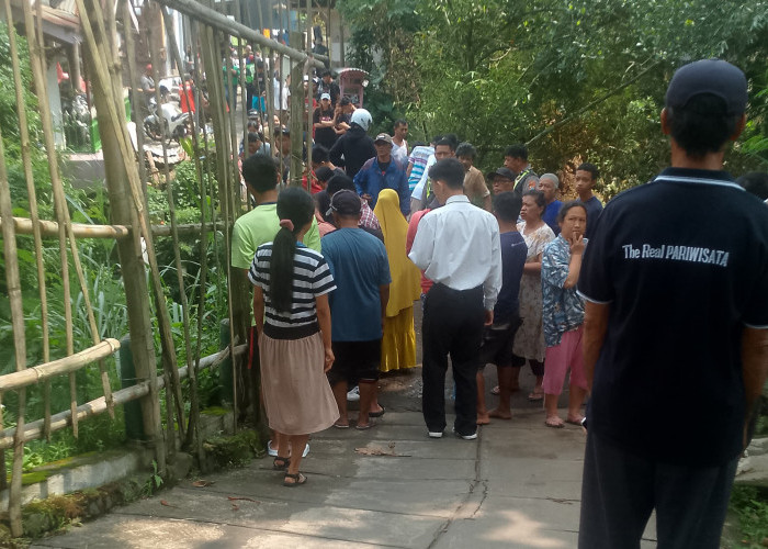 Warga Kelurahan Sisir Gempar, Seorang Lansia Ditemukan Meninggal ngambang di Sungai Kaliputih