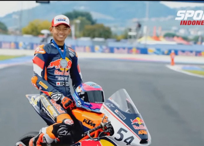 Veda Ega Pratama Ukir Sejarah, Raih Tiket Emas ke Moto3 Usai Jadi Vice Champion Rookies Cup