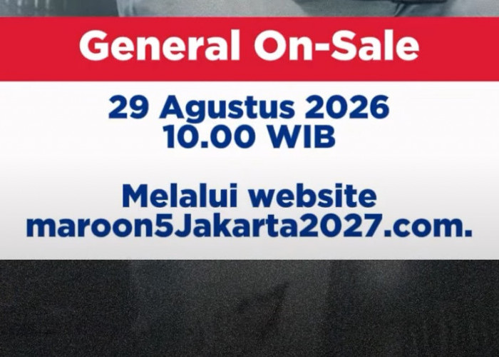 Konser Maroon 5 di JIS 2027, Ada 8 Kategori Tiket dan Early Entry VIP