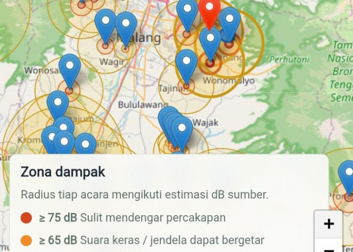 Arek Malang Ciptakan Peta Digital Sound Horeg, Bisa Cek Radius Kebisingan Secara Real Time