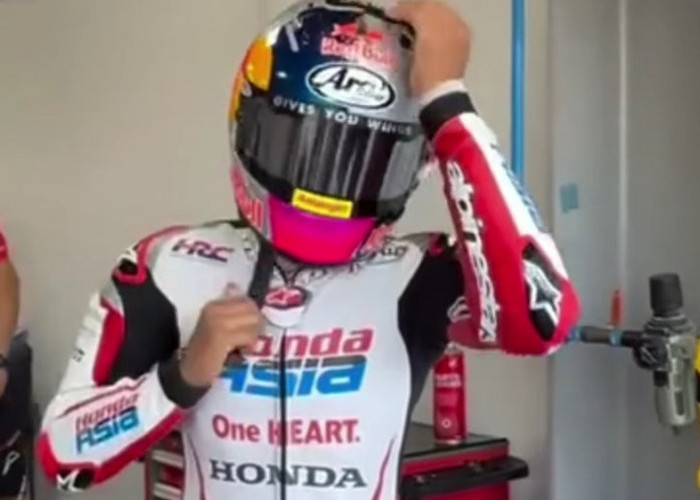 Veda Ega Pratama Puji Grip Aspal Mandalika Meski Latihan Terhenti akibat Kendala Motor