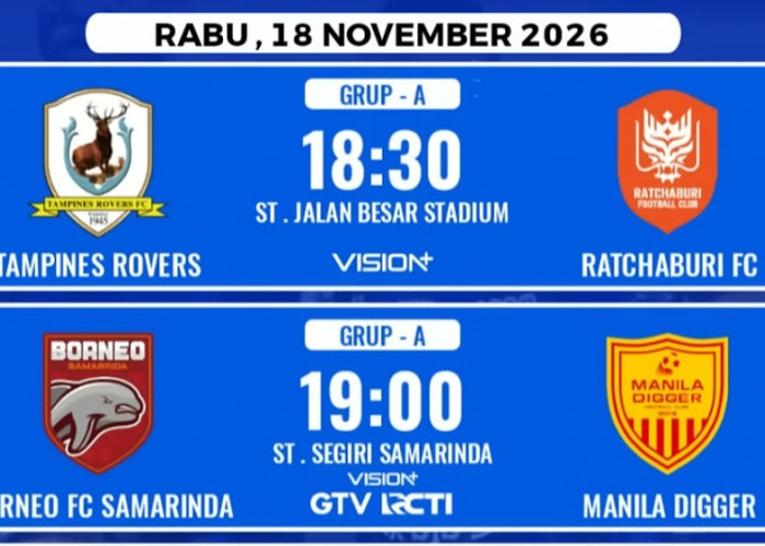 Jadwal ASEAN Shopee Cup 2026: Persib Hadapi Shan United, Borneo FC Tantang Manila Digger