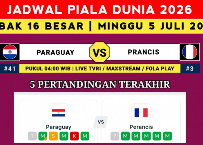 Jadwal 16 Besar Piala Dunia 2026 Hari Minggu: Prancis Waspadai Kejutan Paraguay, Maroko Tantang Kanada