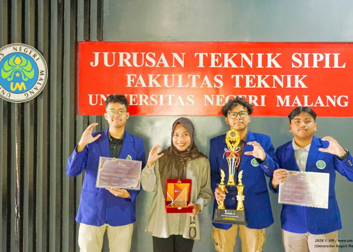 Mahasiswa UM Sabet Juara Nasional, Tercepat Rakit Jembatan di Kompetisi UNS 2026