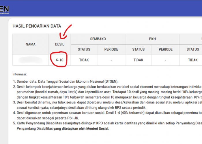 Cek Desil Bansos September 2026 Pakai NIK KTP, Begini Caranya