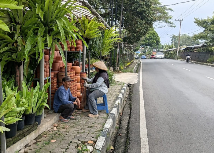 Pedagang Bunga Sepi di Akhir Tahun