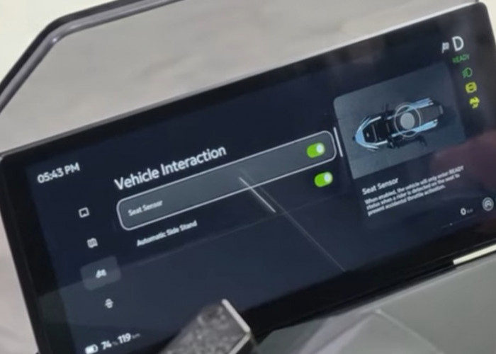 Omoway Omo X Muncul di Indonesia, Motor Listrik Futuristik dengan Layar 10 Inci dan Jarak 210 Km