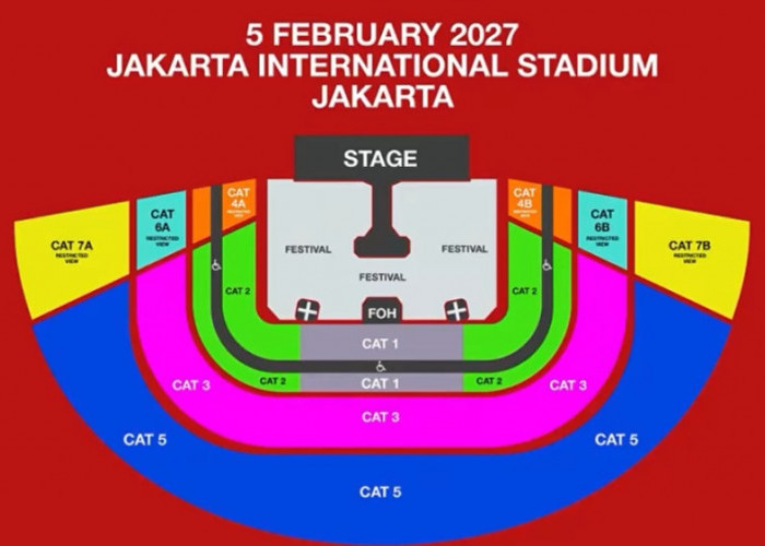 Maroon 5 Konser Lagi di Indonesia 2027, Harga Tiket hingga Rp4,9 Juta