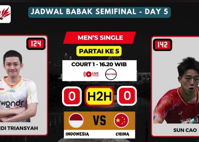 Dendi Triansyah Tantang Wakil Tiongkok di Semifinal BWF Pontianak Indonesia Masters 2026