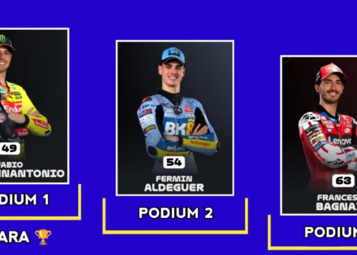 Jadwal Sprint Race MotoGP Mugello Italia 2026 dan Klasemen Terbaru, Fabio Diggia Menggila