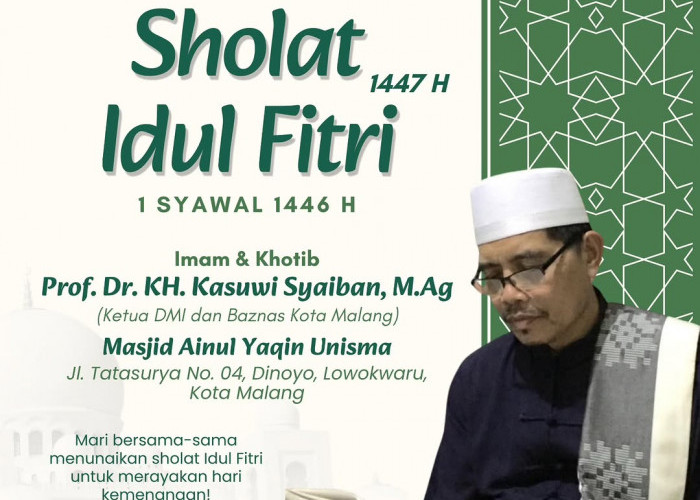 Masjd Ainul Yaqin Unisma Gelar Sholat Idul Fitri 1447H, Ajak Umat Sambut Hari Kemenangan