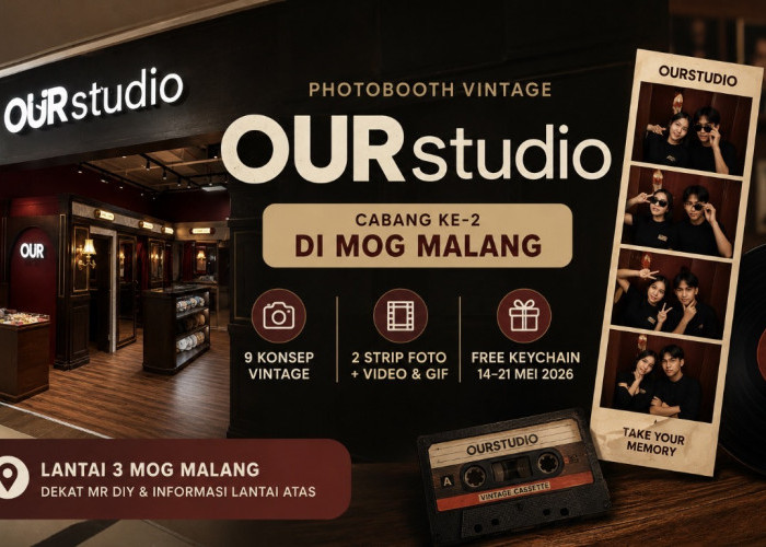 OURStudio Buka Cabang Kedua di MOG Malang, Hadirkan 9 Konsep Photobox Vintage