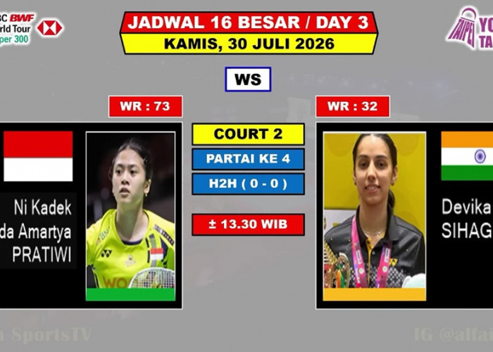 Jadwal Tunggal Putri BWF Taipei Open 2026 Hari Ini: Talita Ramadhani dan Dinda Pratiwi Ditantang Wakil India