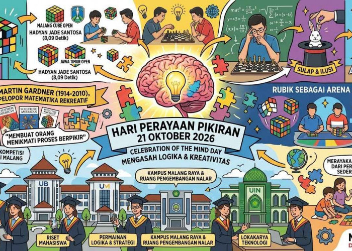 Hari Perayaan Pikiran 2026, Ada Juara Rubik di Malang yang Cuma Butuh 8,09 Detik