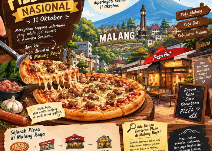 Hari Pizza Sosis Nasional 11 Oktober, Sejak Kapan Pizza Hadir di Malang Raya?