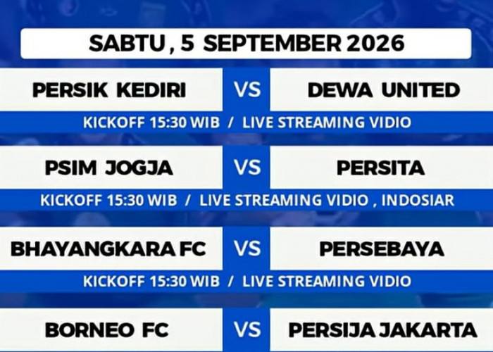 Jadwal Lengkap BRI Super League 2026-2027 Pekan Pertama, Ada Persib vs PSM dan Borneo vs Persija