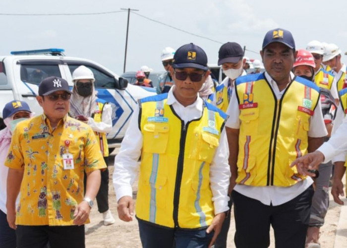 Menteri PU Tinjau Proyek Tol Semarang-Demak yang Juga Jadi Tanggul Banjir Rob